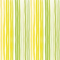 20er Pack Servietten Punkte und Streifen in Gelb/Grün, 33 x 33 cm