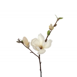 Kunstblume Magnolie in Creme