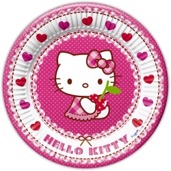 8er Pack Teller Hello Kitty Hearts 23 cm