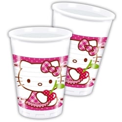 8er Pack Becher Hello Kitty Hearts