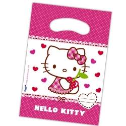 6er Pack Mitgebsel Partytüten Hello Kitty Hearts