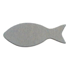 15 Holz Streuteile Fische in Hellgrau 15 Holz Streuteile Fische in Hellgrau.