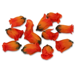 12er Pack Rosenknospen in Orangerot