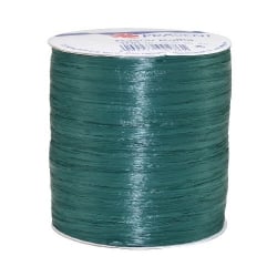 100 m Bastband Rayon Raffia matt in Tannengrün