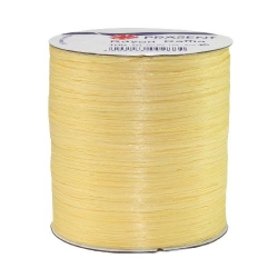 100 m Bastband Rayon Raffia matt in Hellgelb