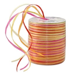 50 Meter 5-fach Bastband Raffia matt in Sommerfarben