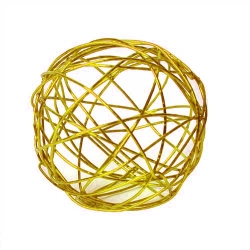 Drahtkugel in Gold