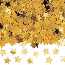 Konfetti Sterne in Gold, 10 mm