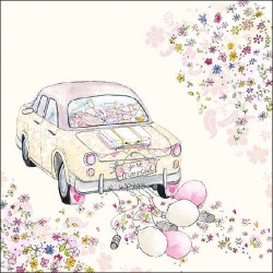 20er Pack Servietten Just Married, 33 x 33 cm