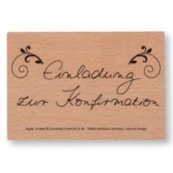 Stempel -Einladung zur Konfirmation- 80 x 35 mm