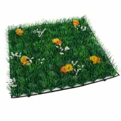 Grasmatte mit Margeritenblüten, 25 cm