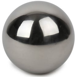 Edelstahlkugel in Silber glänzend, 80 mm