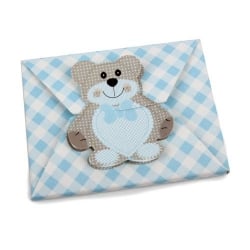 Bonboniere Bustina Teddy in Hellblau