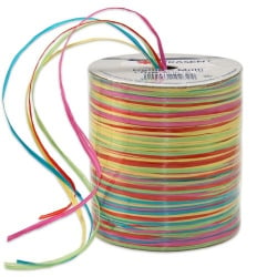 50 Meter 5-fach Bastband Raffia matt, Sommermix