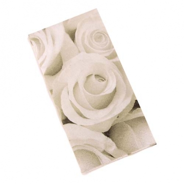 10er Pack Taschentücher Hochzeit mit Rosenmotiv 10er Pack Taschentücher Hochzeit mit Rosenmotiv