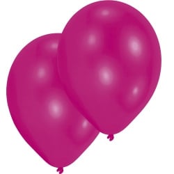10 Luftballons in Pink, 27,5 cm Durchmesser