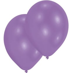 10 Luftballons in Violett, 27,5 cm Durchmesser