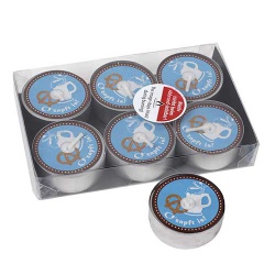 6 Teelichter mit ständig sichtbarem Motiv Oktoberfest O' zapft is!