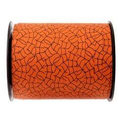 50 Meter Geschenkband Halloween Spinnennetz in Orange