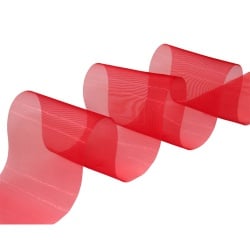 Organza Tischband in Rot, 70 mm