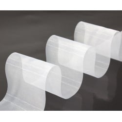 25 Meter Organza Tischband in Weiß, 70 mm