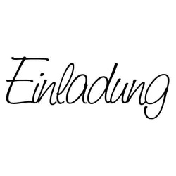 Stempel -Einladung- 65 x 30 mm