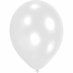10 Luftballons in Weiß, 20,3 cm Durchmesser