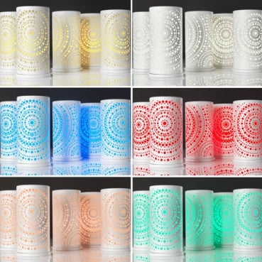 Duni Metall Kerzenhalter Billy in Weiß oder Schwarz.