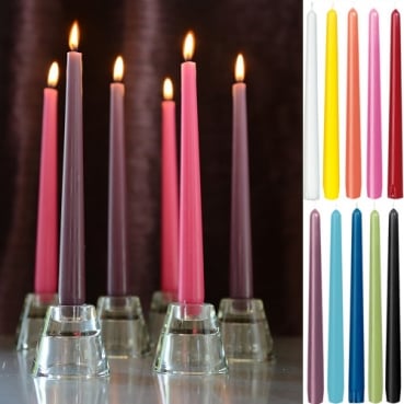 Spitzkerzen 2x50 Duni Leuchterkerzen schwarz Kerzen 
