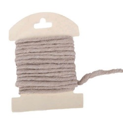 5 Meter Filzkordel in Taupe, 5 mm