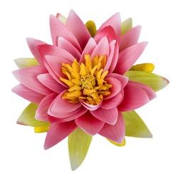 Kunstblume Seerose in Pink/Rosa, schwimmfähig