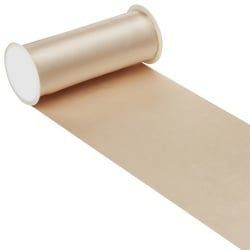 10 Meter Satin Tischläufer in Creme, 20 cm