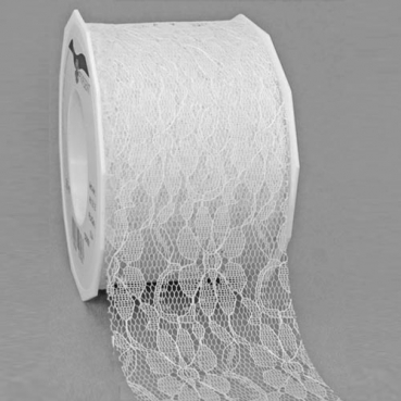 25 Meter Tischband Hochzeit Spitze in Weiß, 72 mm 25 Meter Tischband Hochzeit Spitze in Weiß, 72 mm.