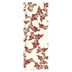 5 Meter Airlaid Papier Tischläufer Ornamentmotiv in Gold-Bordeaux, 40 cm