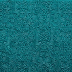 15er Pack Servietten Elegance in Petrol, 33 x 33 cm