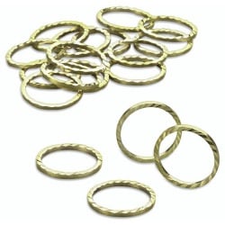 24er Pack Streudeko Eheringe in Gold, 18 mm