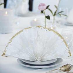 Duni Dunicel Mitteldecken Royal White Duni Dunicel Mitteldecken Royal White