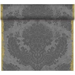 24 Meter Rolle Duni Dunicel Tischläufer Royal Granite Grey