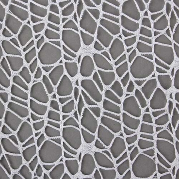 15 Meter Tischläufer, Dekostoff Netz Optik in Weiß, 29 cm breit.