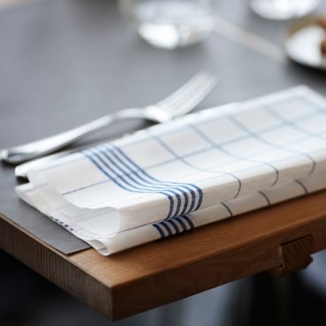 Duni Dunicel Servietten Towel Napkin in Blau, faltenfrei, 38 x 54 cm