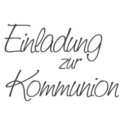 Stempel -Einladung zur Kommunion-, 70 x 45 mm