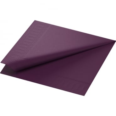 Duni Zelltuch Servietten in Plum, 40 x 40 cm