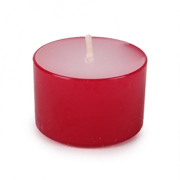 40er Pack Teelichter bunt, halbtransparente Hülle, 8 h Brenndauer