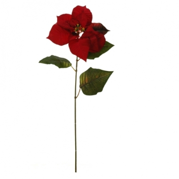 Kunstblume Weihnachtsstern in Rot, 75 cm