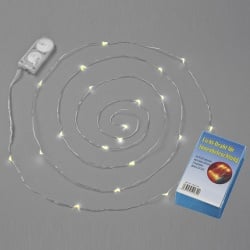 LED Licht-Draht mit 20 Lämpchen für Innenräume, 2 Meter