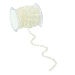 10 Meter Deko Perlenkette, Hochzeit, Kommunion in Creme