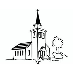 Stempel Kirche, Hochzeit, Kommunion, Taufe, 71 x 69 mm