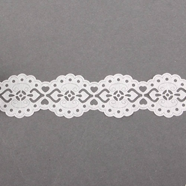 2 Meter Papier Spitzenband, Bastelband Barock, selbstklebend, 24 mm 2 Meter Papier Spitzenband, Bastelband Barock, selbstklebend, 24 mm