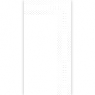 Duni Zelltuch Servietten in Weiß, 2-lagig, ⅛ Kopffalz, 40 cm