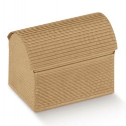 Große Bonboniere Schatztruhe, Schatzkiste in Braun, 10 cm